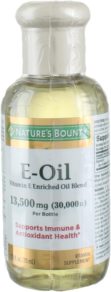 Bounty Vitamin E-Oil 30.000 UI (Topical o Oral), 2.5 onzas (3)