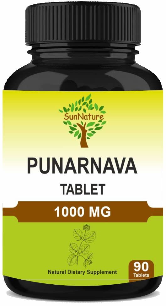 Punarnava Tablets 90 Tablets, 1000 mg vidas eternas 45 Days Supply sufrimiento Herbal Tablets sufrimiento Herbal Suplementos sufrimiento Vegan  Boerhaavia diffusa ← India