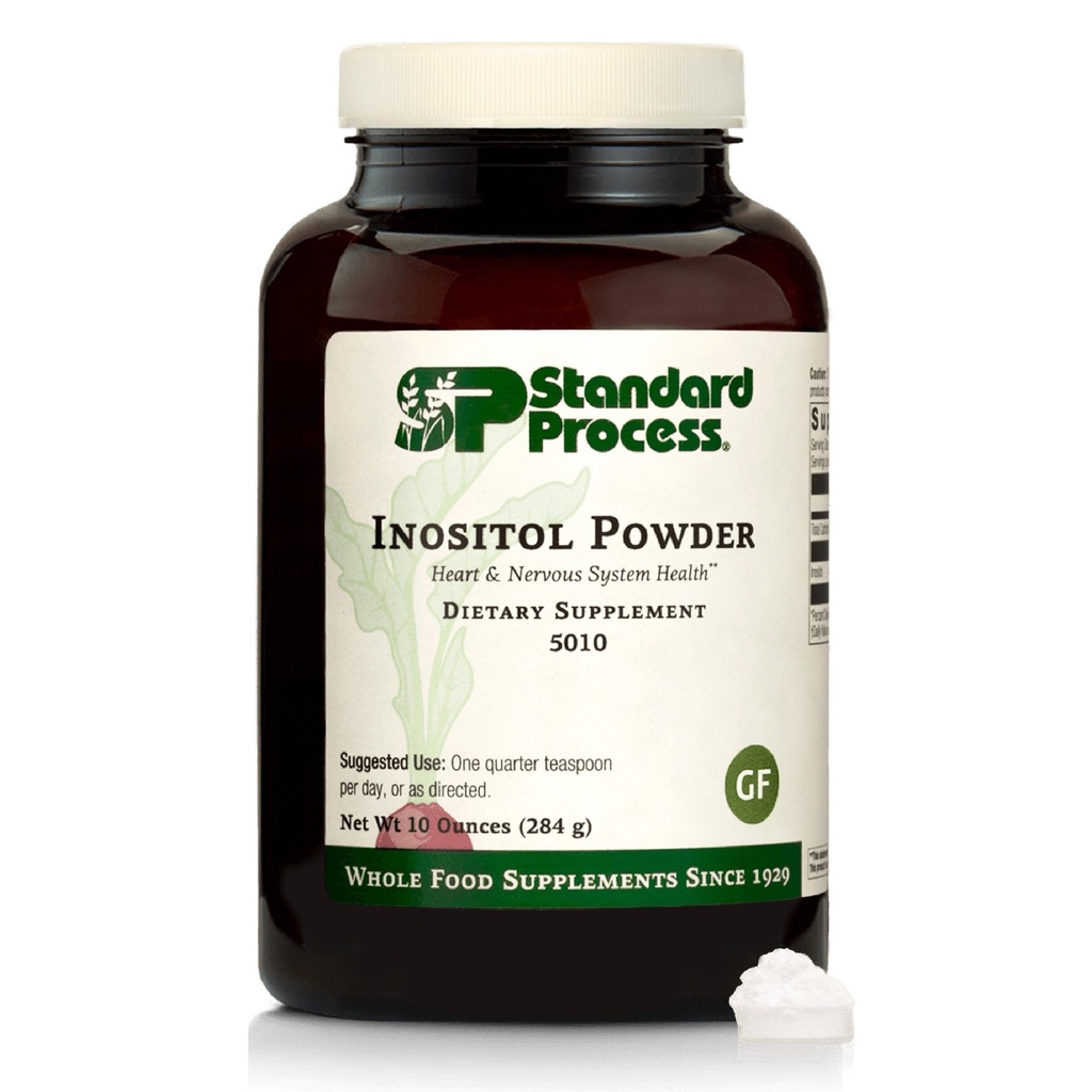 Standard Process Inositol Powder - Daily Heart Supplement for Cardiovascular & Nervous System Support - Gluten-Free, Non-Dairy " Non-Soy - 10 Ounces (405 Servings)