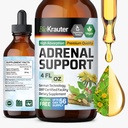 BIO KRAUTER Adrenal Support Tincture - Rhodiola & Ashwagandha Suplementos - Vegan Mood Support Drops 4 Fl.Oz.