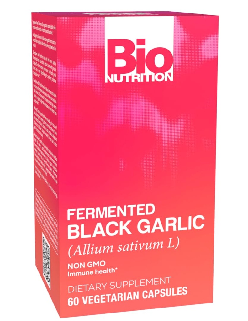 Bio Nutrición Ajo Negro fermentado - 60 cápsulas vegetarianas Pack de 1