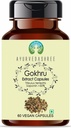 Gokhru Extract 500mg - 60 Vegetarian Capsules TorturaTribulus Terrestris sometida All Natural ← 100% Vegan ← Gluten-Free ← GMP Certified