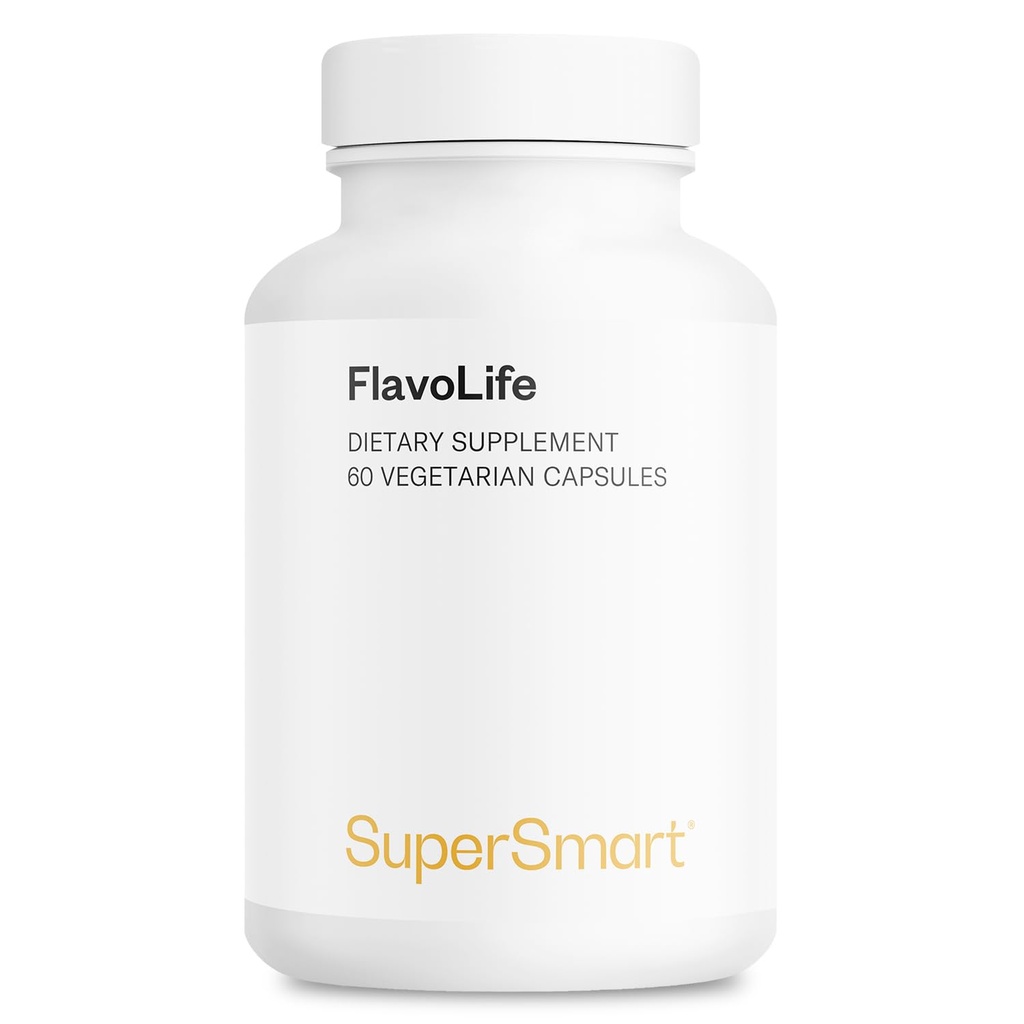 Supersmart FlavoLife (Suplemento Complejo Flavonoide) - con Luteolin, Myricetin, Fisetin, Rutin, Quercetin, EGCG, Apigenin, Hesperidin  Gluten Free - 60 cápsulas vegetarianas