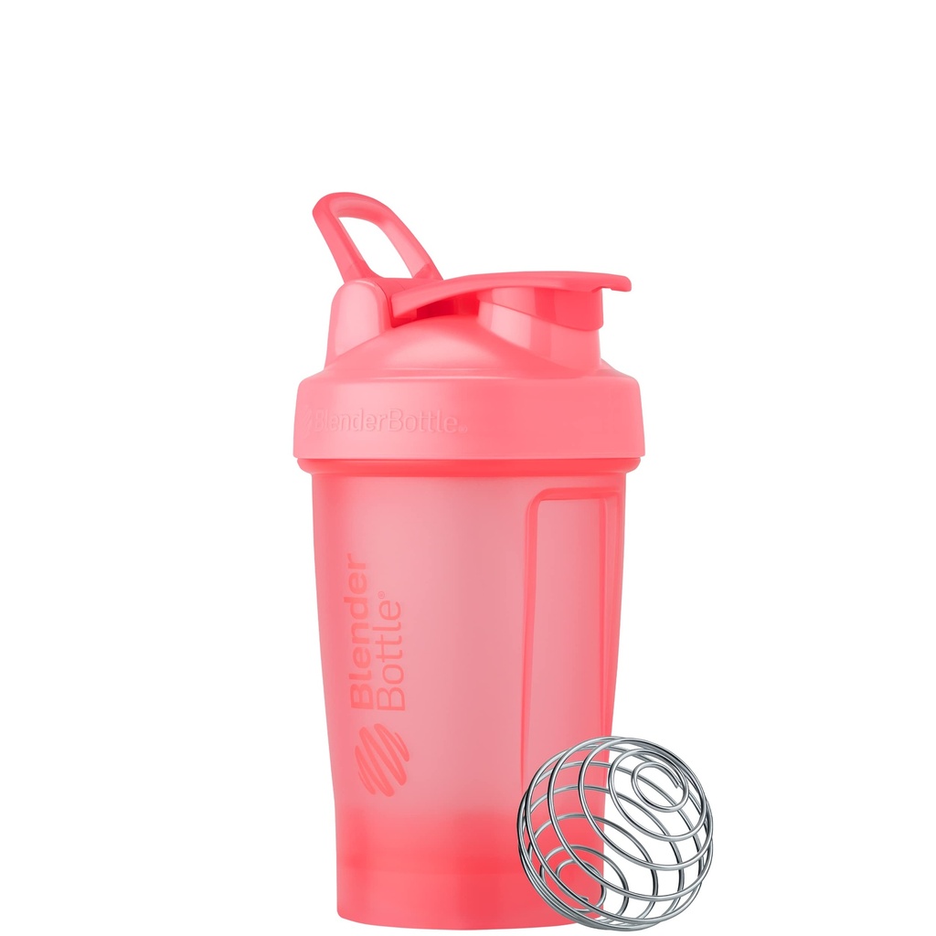 BlenderBottle Classic V2 Shaker Bottle Perfecta para Protein Shakes y Pre Workout, 20 onzas, Light Pink