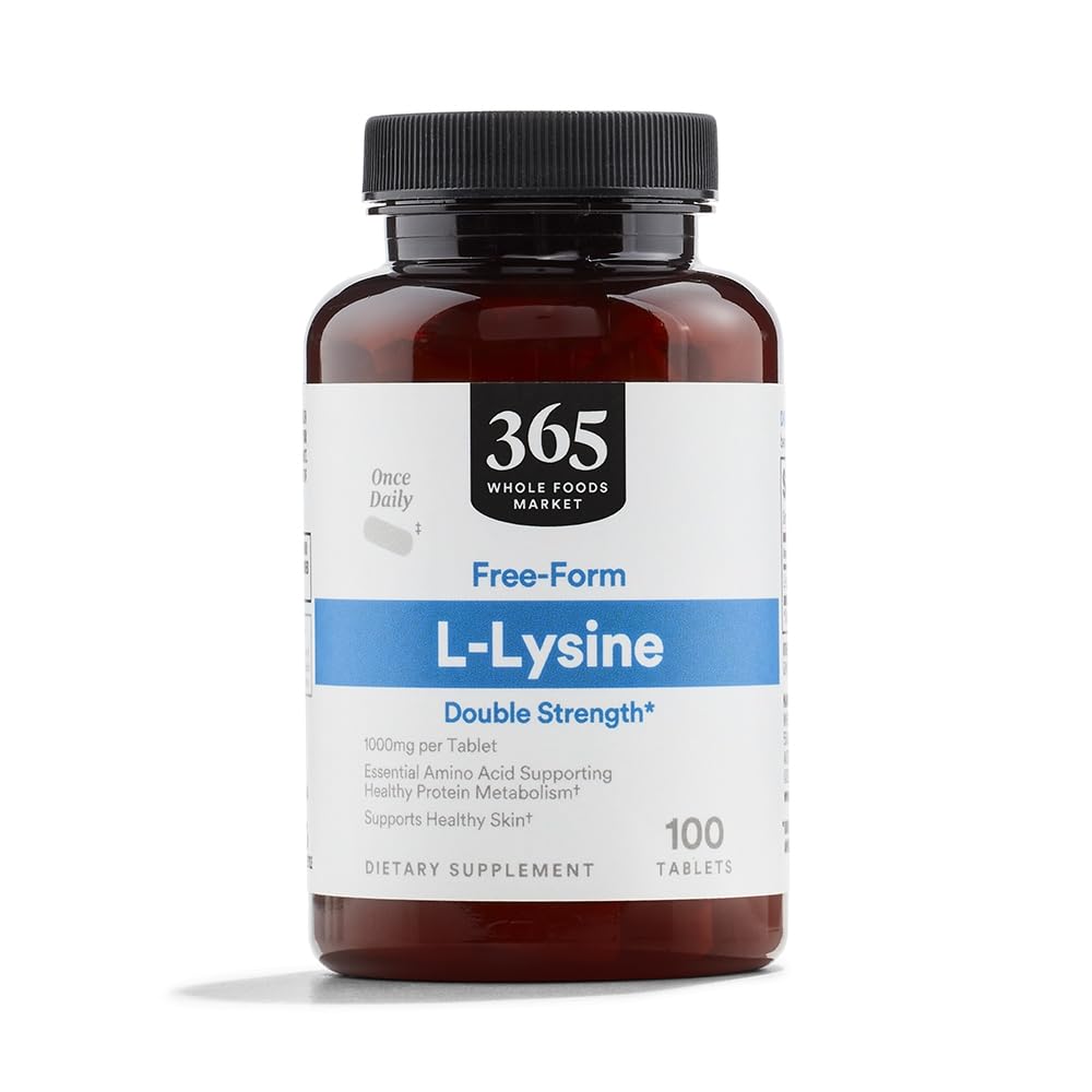 Mercado completo de alimentos, L-Lysine doble fuerza, 100 cuenta