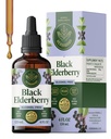 HERBAMAMA Black Elderberry Drops - Vegan Elderberry Liquid Extract for Immune Support - Non-GMO, Alcohol &amp; Sugar-Free Immunity Supplement, 42-Day Supply