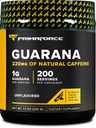 Primaforce Guarana Powder (200g) (Unflavored) - Pura Guarana, 200 Servings
