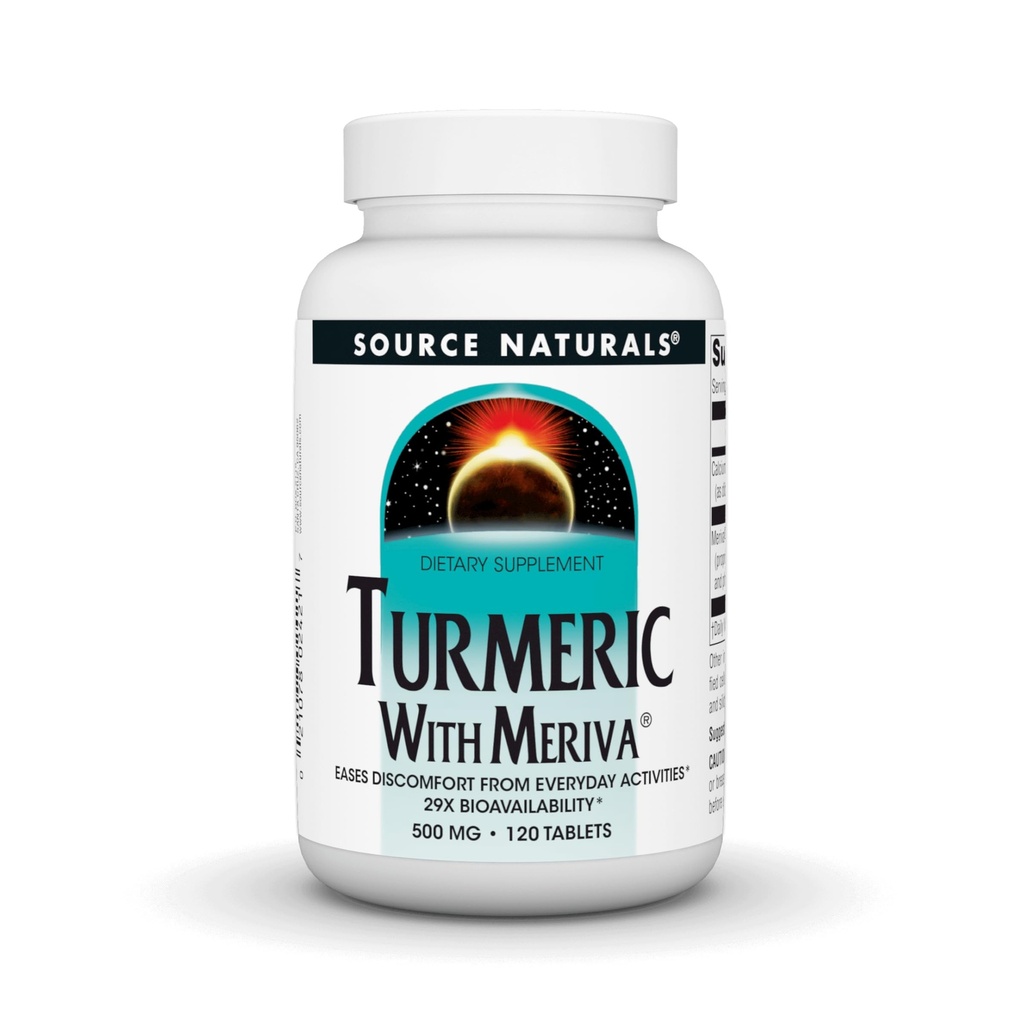 Fuente Natural Turmeric con Meriva, 500mg - 120 Tablets