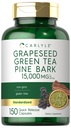 Carlyle Grapeseed, Green Tea, Pine Bark ← 15,000mg  150 Capsules ← Non-GMO y Gluten Free Supplement
