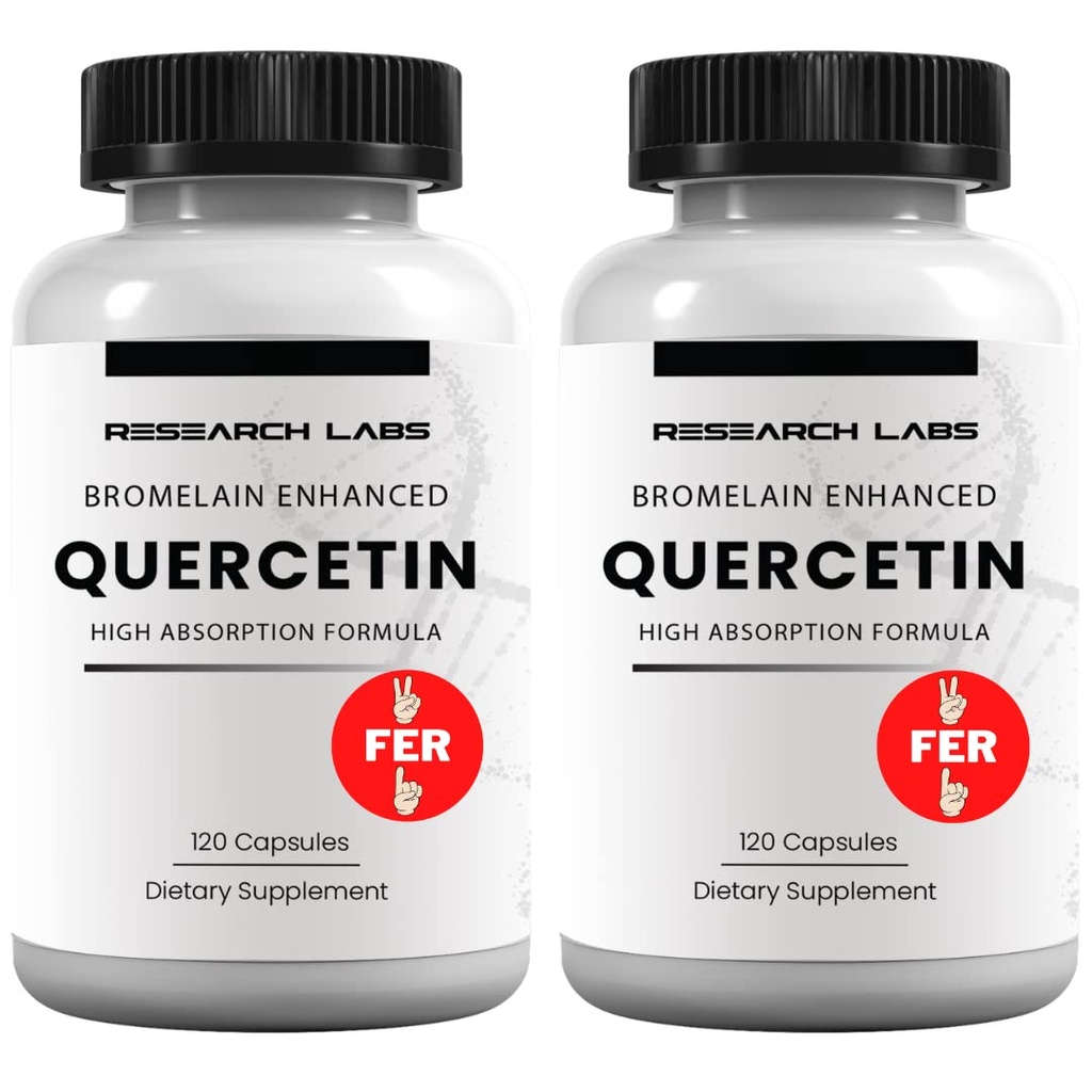 Laboratorios de investigación Quercetin High Absorption Formula w/Bromelain