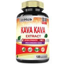 Kava Kava Suplemento Extract Capsules, 4 Months Supply with Ginkgo, Ashwagandha, Valerian- Relax Supports Suplemento- 120 Vegan Capsules