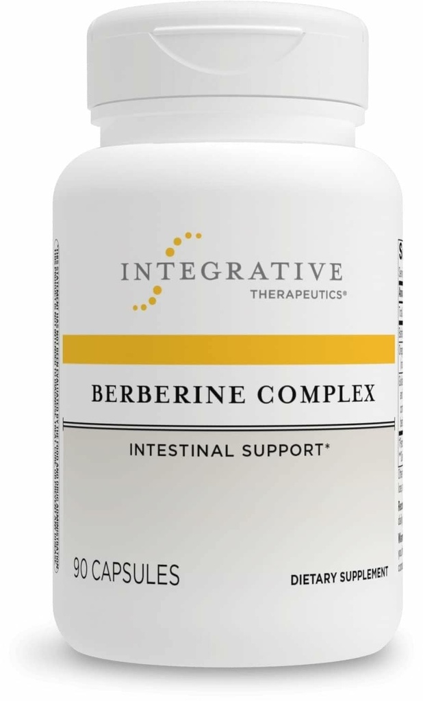 Complejo de Berberina Terapéutica Integrativa - Suplemento Digestivo " Salud Gut* - Vegan, libre de gluten " - 90 cápsulas (45 piezas)
