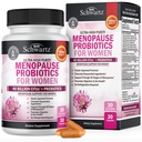 Suplementos de la menopausia para mujeres - 40 millones de probióticos de la menopausia CFU para mujeres - Apoyo para las sudaderas de la noche de Flashes calientes Mood Swings and Balance - Non-GMO, 30 cápsulas fáciles de cambiar, 30 servicios