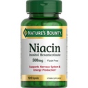 Bounty Niacin 500mg Flush Free, Cellular Energy Support, Supports Nervous System Health, 120 Capsules