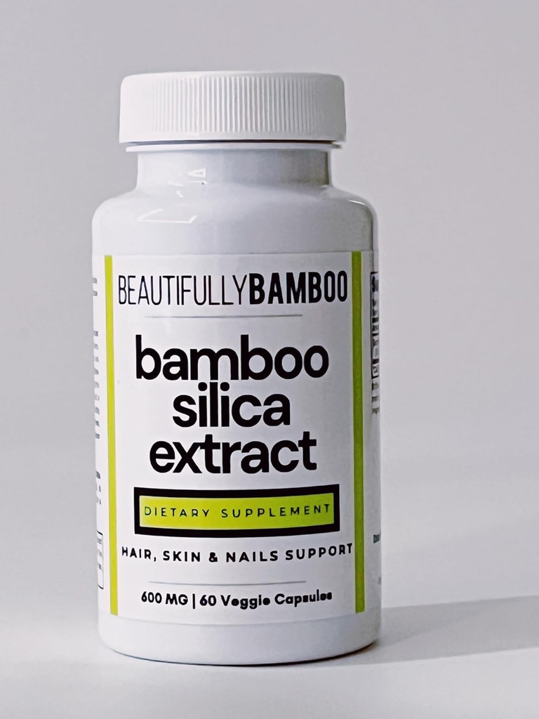 Genérico Bamboo Silica Extract Capsules [Beautifully Bamboo], 60 Cuenta (Pack of 1)