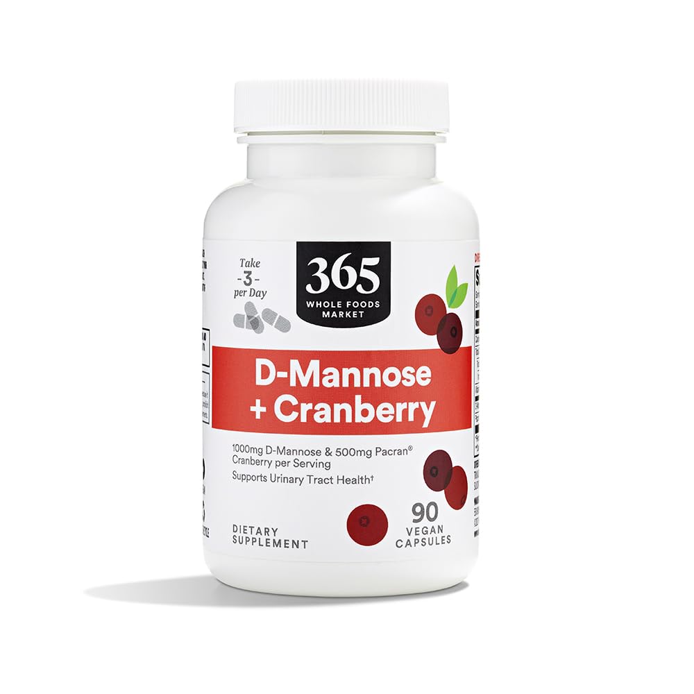 365 por Whole Foods Market, D-Mannose With Cranberry, 90 Count