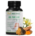 Adv. Pure Lung ¦ Lung Cleanse and Detox ← Herbal Respiratory Supplement for Lung Support with Chaga Mushroom, Curcumin Turmeric, Honeysuckle Flower, Astragalus, Quercetin, Pomegranate