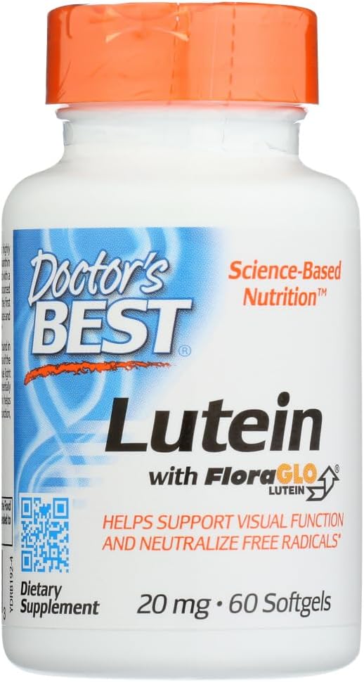 La mejor luteína del médico para la salud de los ojos - 20 MG (60 Softgels)