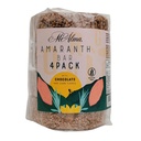 Mi Alma, 4 BAR PACK Amaranth Bar con chocolate y copos de maíz PREMIUM, Barra de Amaranto con Chocolate, Super Food, Gluten Free, Healthy Snack, 8.4 oz