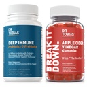 Dr. Tobias Probióticos Inmunitarios Probióticos Probióticos y Manzana Vinagre Gummies, apoya la salud digestiva, la función Gut Immune, limpieza " Detox para Mujeres Hombres con 4.4. Billón CFU &amp; La Madre