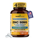 Zinc 50mg cápsulas para hombres y mujeres, 120 Conde ← Altamente Absorbable Zinc Suplementos para el Sistema Inmunitario Apoyo ¦ Zink 50 mg Mono Metionine Complejo Chelated ←Ayuda con la salud de la piel &amp; Inmunidad general