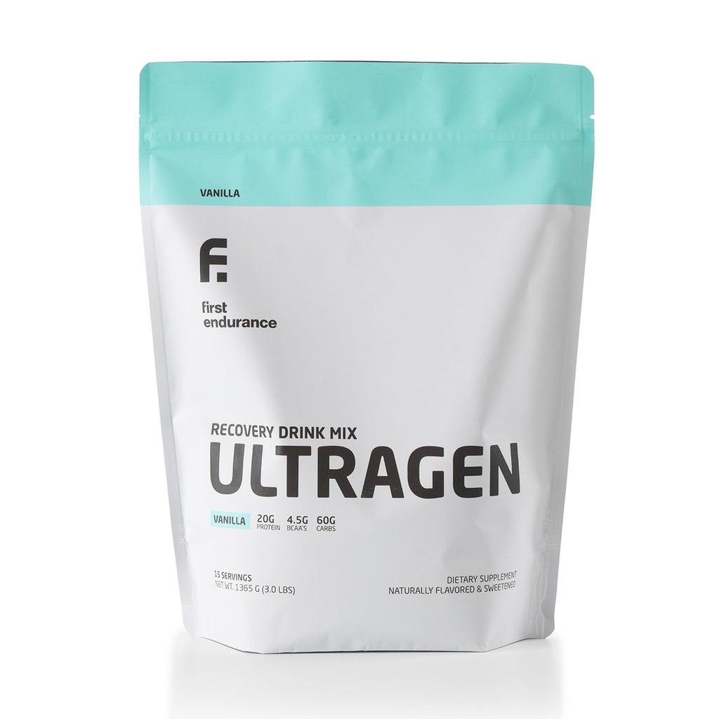PRIMER ENDURANCE Ultragen Workout Recovery Powder, Protein Mix, Boosts Energy, Acelera la recuperación viv Vanilla, 15 Servings