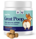 Grandes Probióticos de Poop para Perros - Fibra para Perros Suplemento con Probióticos Perros y Enzimas Digestivos para un Gut Saludable, Taburete Firme & Alivio de Diarrea - Chicken Flavored Mascotas suaves con Prebióticos