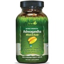 Irwin Naturals Extra Strength Ashwagandha Mind & Body Adaptogenic Herbs Supports Stress Response, Mood, Mental & Physical Performance with Cordyceps, Turmeric, BioPerine &amp; More - 60 Liquid Softgels