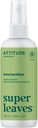 ATTITUDE Hand Sanitizer Spray, EWG Verified, Kills Germs & Bacteria, Vegan " Plant-Based, Safe for Adults " Kids, Olive Leaves Scent, 3.38 Fl Oz (Spray Bottle)