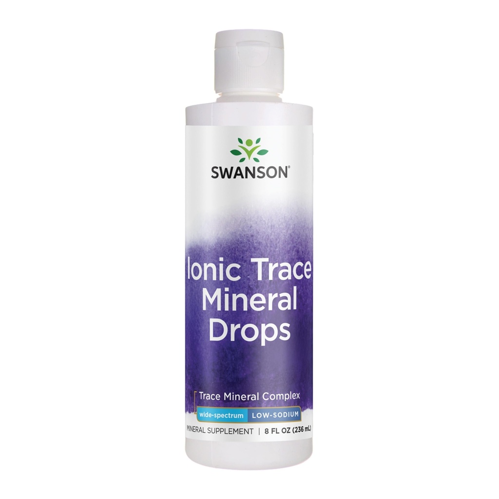 Swanson Concentrace Trace Mineral Drops 8oz-Completo Mineral Complex for Energy, Hydration, & Electrolyte Balance Over 72 High Absorption Ionic Minerals such as Magnesium, Potassium, Calcium