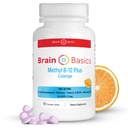 Extra Strength Methyl B-12 & Methyl Folate – 60 Chewable Tablets, Orange Citrus Flavor – High Potency Bioactive B-12 Vitamin &amp; B9 Folate Supplement for Energy, Brain, Heart &amp; Nerve Support