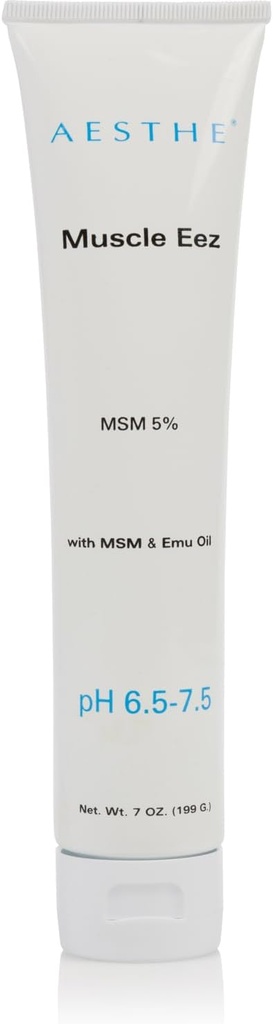 Aesthe Muscle EEZ Joint &amp; Muscle Recovery Gel - Soothing Gel with 5% MSM & Emu Oil for Wellness - Natural Botanical Formula with Aloe Vera - Therapeutic Gel for Muscles, Joints, Strains - 7 oz