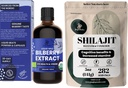 Polvos de selva Extracto orgánico de arándano para ojos Suplemento de arándano para ojos, polvo de Shilajit para hombres 10:1 Extracto Apoyo a la energía Suplemento