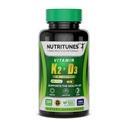 Vitamina D3 K2–5000 UI D3 &amp; 100 mcg K2 MK-7 – Soporta la salud ósea, el corazón &amp; inmunológico – Suplemento Vitamina K2 D3 – 120 Softgels, 4 Month Supply