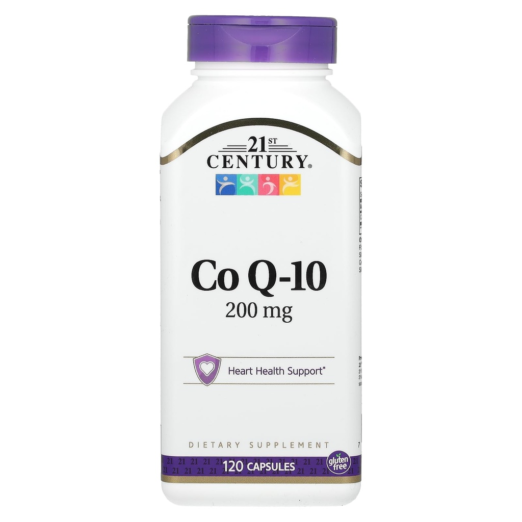 21st Century Co Q10 200 mg cápsulas, 120 cuenta (27435)