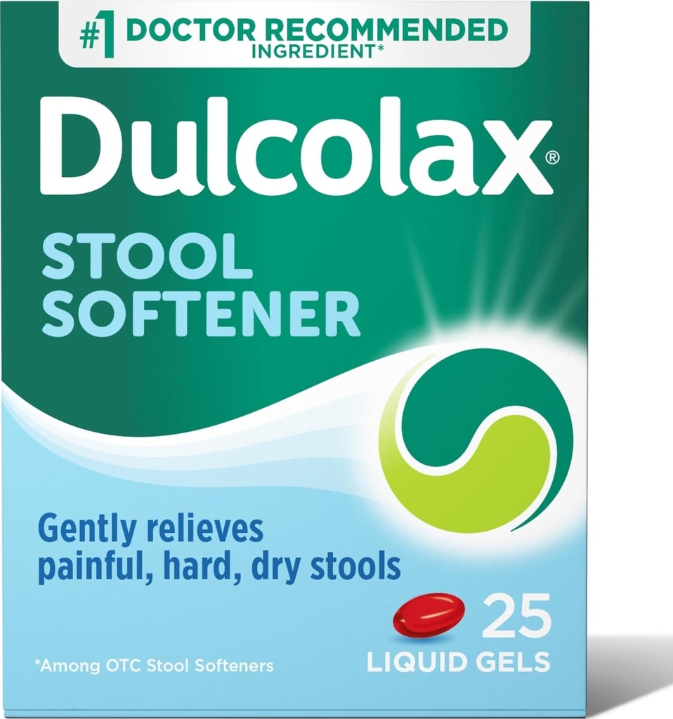 Docusate Sodium 100 mg, 25 condes