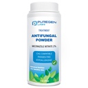 Puregen Labs Antifungal Powder con 2% Miconazole Nitrato para infecciones fúngicas comunes incluyendo el pie de atleta, Jock Itch y Ringworm, Talc Free, 3 oz (85g)