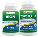 Hierro 65 mg " Vitamina B12 6000 mcg