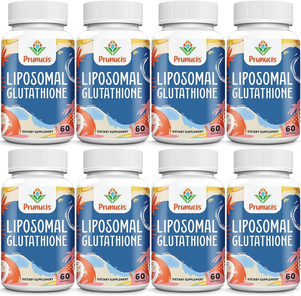 2400MG Liposomal Glutathione, con Vitamina C, Leche Thistle & Alpha-Lipoic Acid, Master Antioxidants, Pure Reduced L-Glutathione - Immune System, Cell Repair, Energy, High Absorption, 480 Softgels
