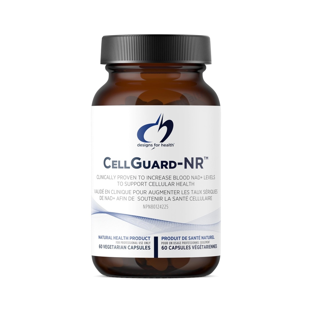 Diseños para Celular de Salud-NR - Suplemento NAD+ - Nicotinamide Riboside Chloride with Resveratrol + Pterostilbene to Support Cellular Repair " Healthy Aging (60 Vegan Capsules)
