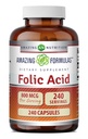Amazing Formulas Folic Acid (Vitamin B9) 800 Mcg Suplemento TENIDO Cápsulas TENIDO No-OMG ANTE Gluten-Free TEN Made in USA (1 Pack TEN 240 Count)