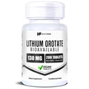 HealthFare Lithium Orotate Suplemento 130mg tención 200 Tablets Vegetarian ← High Bioavailability Trace Mineral ← Mood, Brain & Memory Support ← Non-GMO, Gluten-Free TEN Made in USA