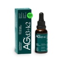 AG1 Vitamina D3 K2 gotas, 1000IU de vitamina D3 y 100mcg de K2 por ser, soporta la densidad ósea y la absorción de calcio (verde atlético)