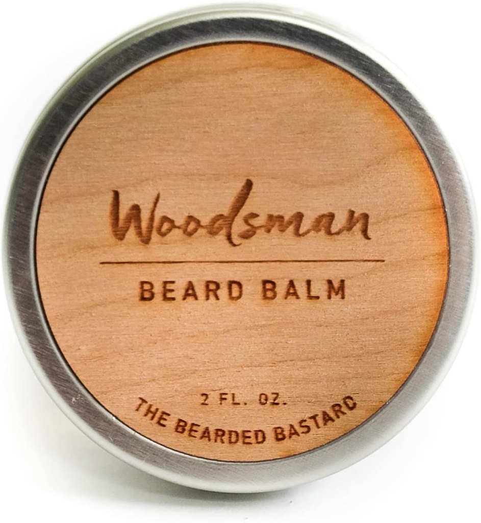 TBB Woodsman Beard Balm for Men ← Tame &amp; Style Your Beard ← Beard Conditioner with Shea Butter, Jojoba Oil, Argan Oil Silencio Cedar Scent (2 Oz.)