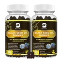 Black Seed Oil & Sea Moss Gummies, 2Pack Irish Sea Moss Gummies with Black Seed Oil, Ashwagandha Extract, Elderberry, Turmeric, Vitamina C, Vitamina D3 - Immune Support, Joints, Digestion, Hair & Skin