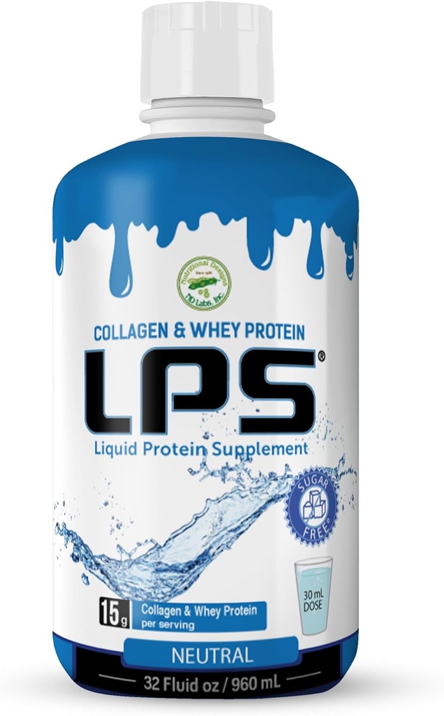 Diseños Nutricionales LPS LPS Láquico &amp; Whey Protein Suplemento - Bebida sin azúcar - Promueve la piel sana y el pelo para mujeres (Neutral)
