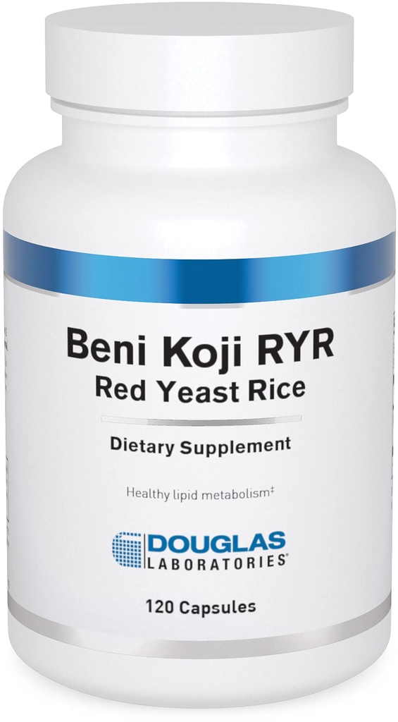Douglas Laboratories Beni Koji Red Yeast Rice ¦ Fermented Red Rice to Support Healthy Blood Lipid Metabolism* ← 120 Capsules