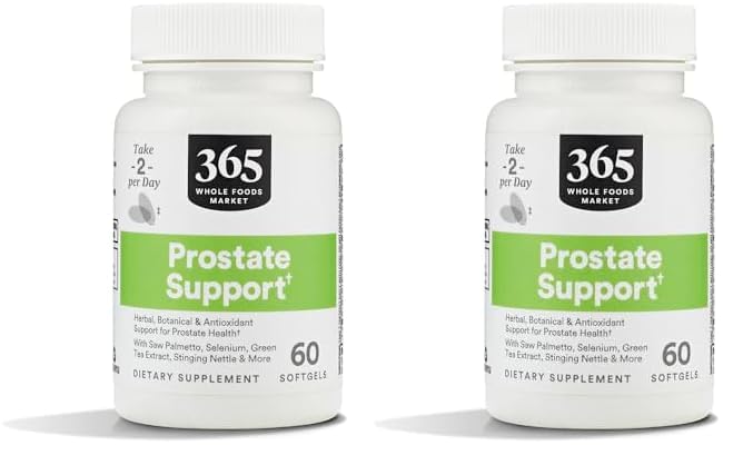 Mercado completo de alimentos, soporte de próstata, 60 Softgels (Pack de 2)