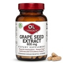 Olympian Labs Grape Seed Extract 600mg, soporta Heart & Immune Health, 60 Cuenta