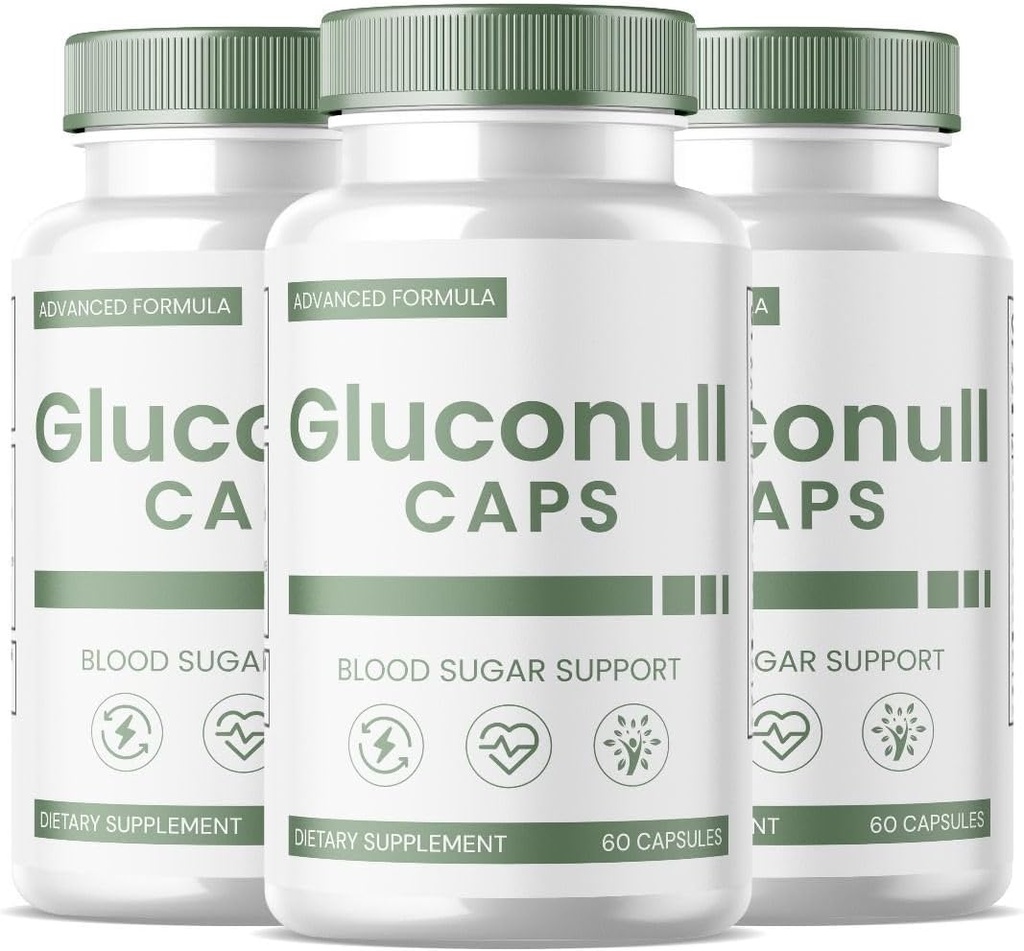 SPRESSO (3 Pack) Gluconull Capsules, Gluco Null Glyco Optimizer, Gluco Null Natural Blood Vessel Cleaner, Gluconull for Natural Health (180 cápsulas)